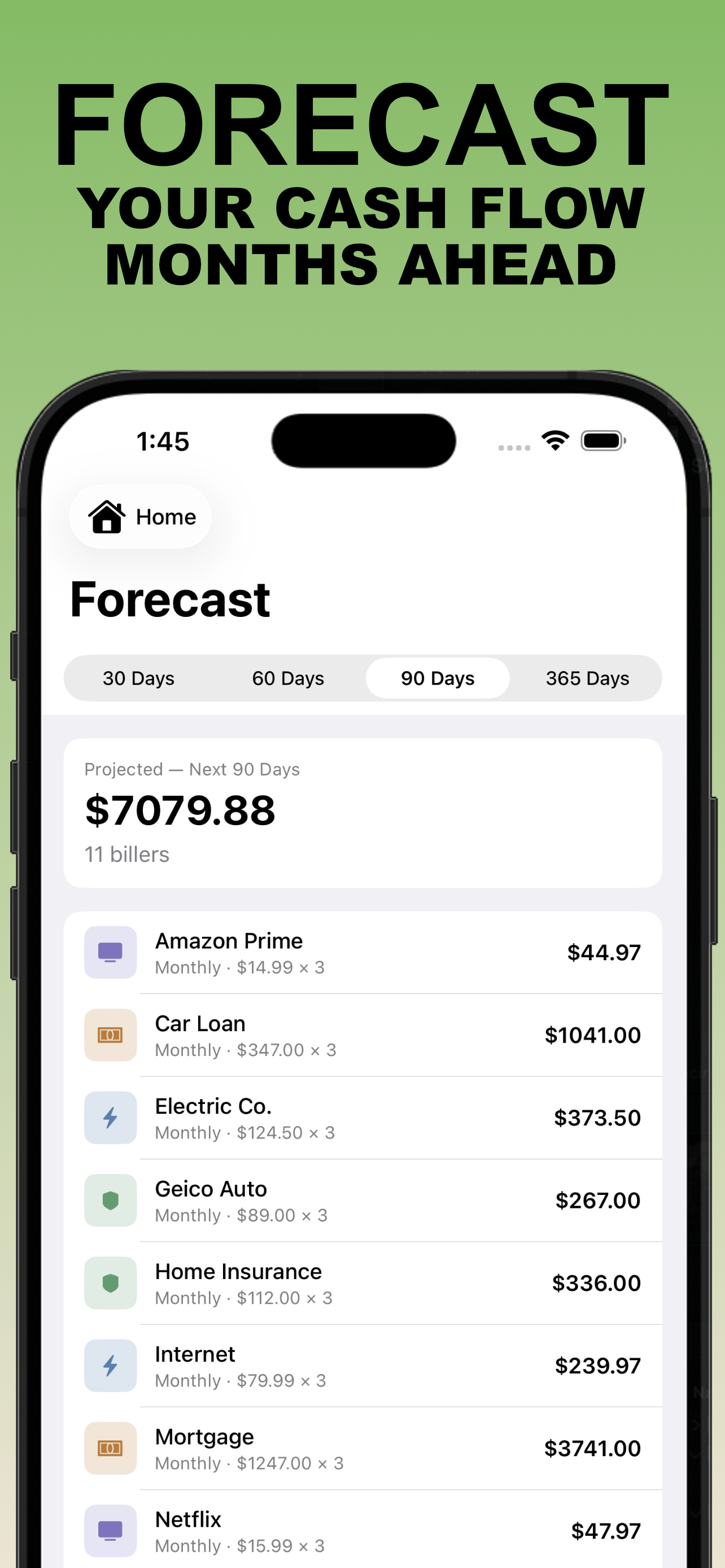 Bill Docket screenshot 5