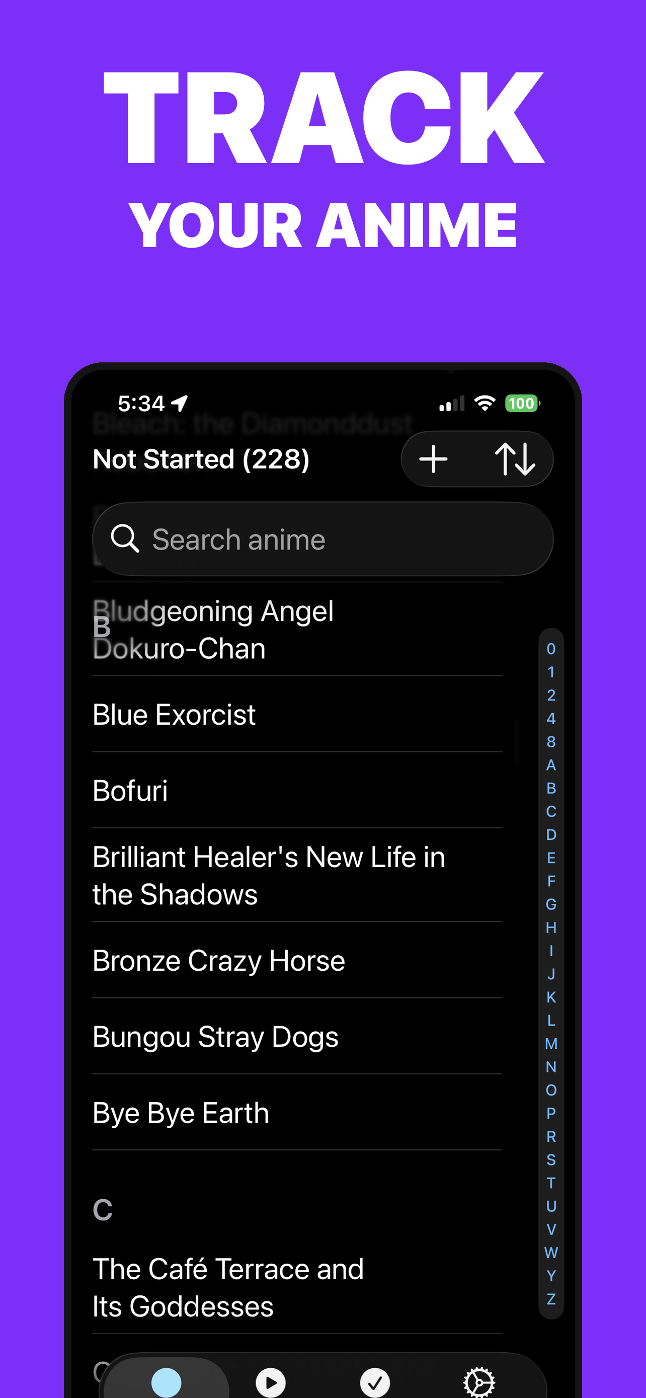 Simple Anime Tracker screenshot 1